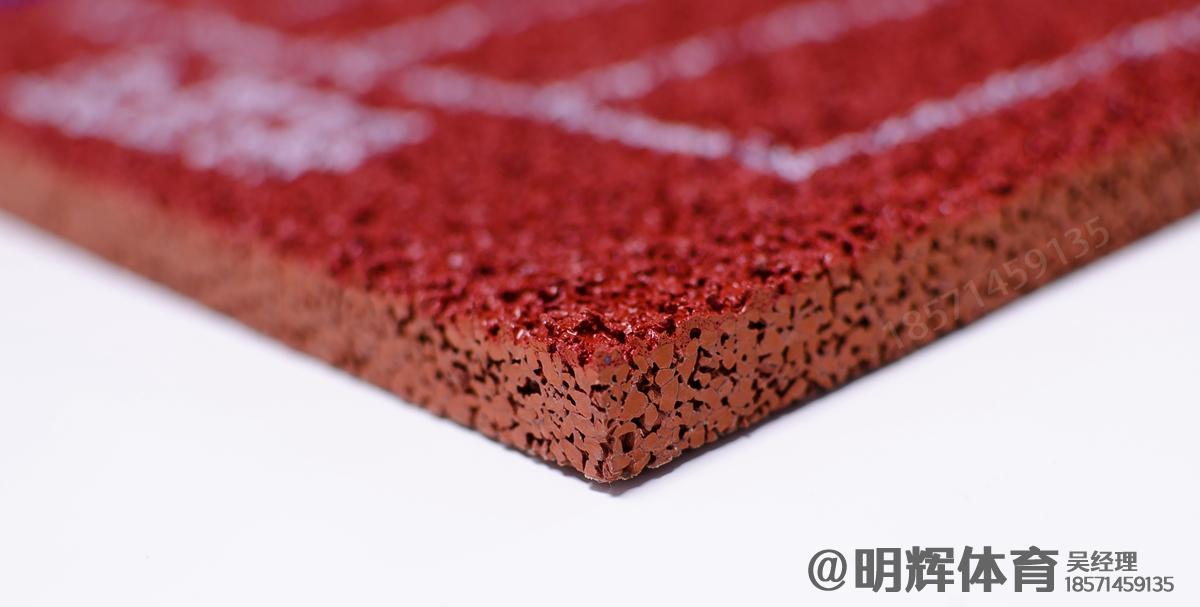 鄂州13mm透气型塑胶跑道
